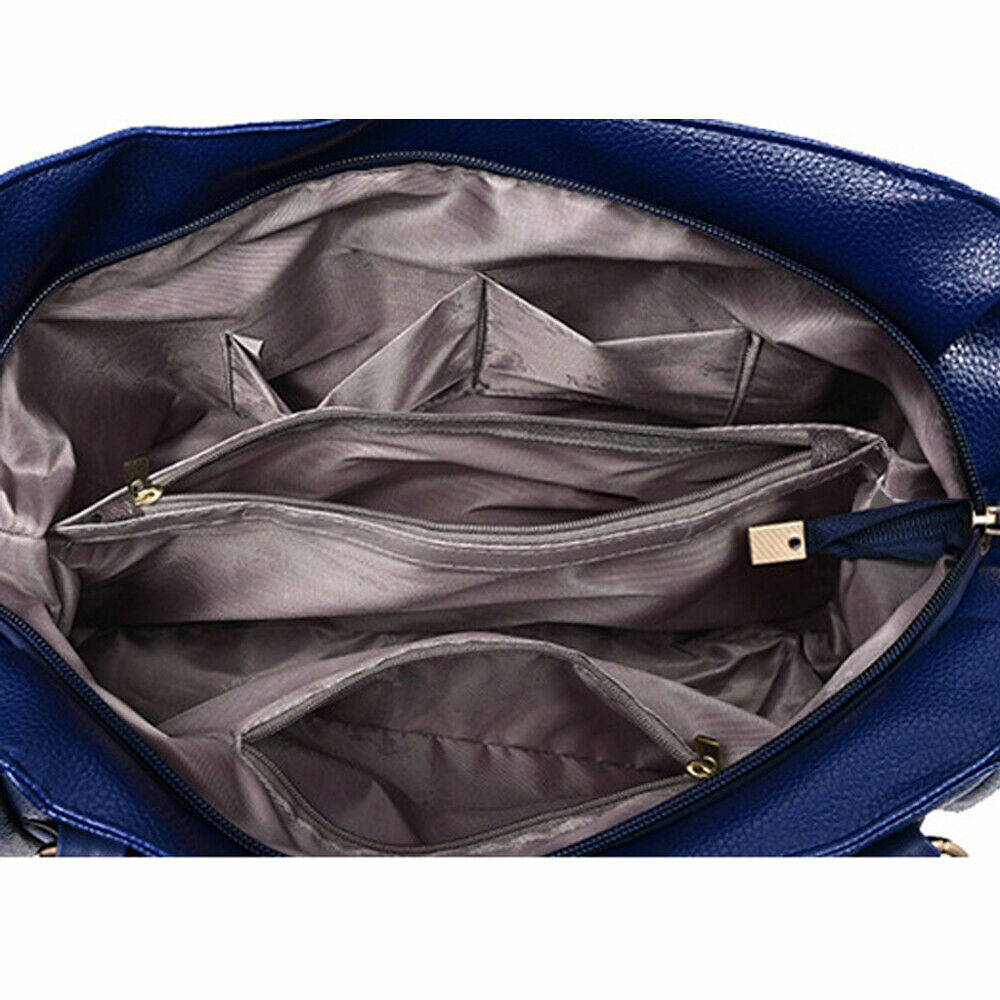 Women Handbag Soft Leather Shoulder Top Handle Crossbody Tote Messenger Satchel 24Hr Smart